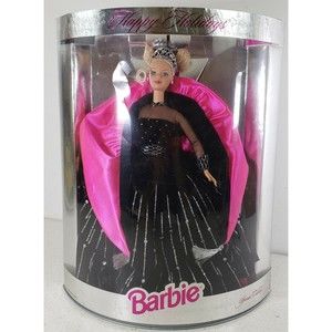 Mattel 1998 Barbie Doll Happy Holidays Special Edition Black and Pink 20200 New